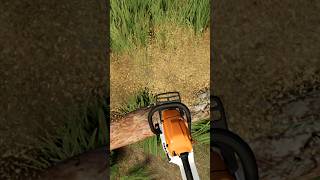 Обратная работа №1 Спил дерева Farming Simulator 22 shorts fs22 фс22 farmingsimulator [upl. by Aihsak]