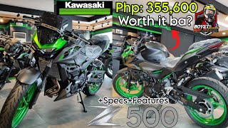 Pormado at Modern ng 2024 Kawasaki Z500 SE Full Specs amp Features Price Php 355600 BiBili ka ba [upl. by Lledyr]