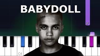 Dominic Fike  Baby Doll Piano tutorial [upl. by Nnylassej]