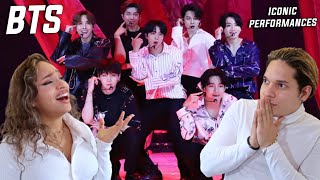 Waleska amp Efra react to Top 9 iconic BTS Performances [upl. by Arraes600]