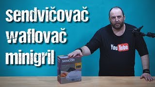 Sencor Sandwich Maker SSM 9300  unboxing amp test  Česky ᴴᴰ [upl. by Yeslrahc]