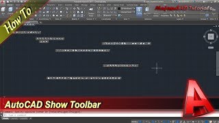 Autocad How To Show Missing Toolbar [upl. by Ainekahs]