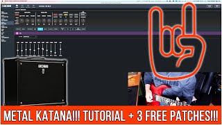 BOSS KATANA  HOW TO CREATE A METAL LIVESET 3 FREE PATCHES [upl. by Swords265]