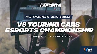 2024 Motorsport Australia V8 Touring Car Esports Championship  Round 1  Sebring [upl. by Nelaf332]