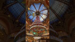 Galeries Lafayette  Christmas decorations 🇫🇷 Décorations de Noël  Paris FRANCE [upl. by Araed]