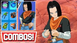 NEW BEST ANDROID 17 SKIN FORTNITE X DRAGON BALL  Fortnite [upl. by Suoilenroc957]