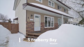 Winnipeg Real Estate Property Tours  5 Foxberry Bay [upl. by Lebatsirhc]