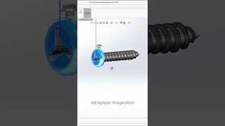 Tri Wing Tapping Screw enginEngineerImagination shorts solidworks trending viral 3d [upl. by Hamlin]