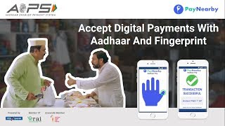 Accept digital payments with your customer’s Aadhaar and fingerprint without PoS Cards or Cash [upl. by Werdn]