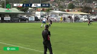 McDonalds NPL Tasmania Round 3 Clarence Zebras v Kingborough Lions Match Highlights [upl. by Ennayelhsa]