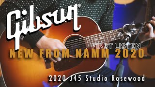 The New Gibson J45 Studio Rosewood  Live Demo [upl. by Htiel425]