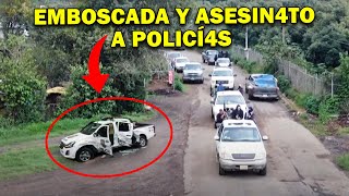 SICARIOS N4RCOS del CJNG emboscaron y ASESlN4R0N a Policías Mexicanos [upl. by Ahtibat]