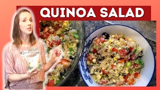 HOW TO MAKE QUINOA SALAD AT HOME Quinoa with corn edamame and vegetables  healthy and tasty [upl. by Sofie200]