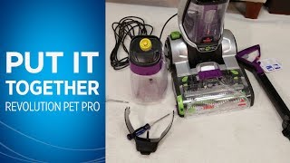 How to assemble the ProHeat 2X® Revolution™ Pet Pro Carpet Cleaner  BISSELL [upl. by Shanley971]