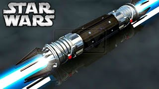 The FIRST Double Bladed Lightsaber  Star Wars Explained [upl. by Anivek329]