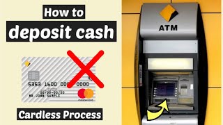 How to deposit cash into Commonwealth account  Add money CommBank ATM Deposit Cardless [upl. by Ben]