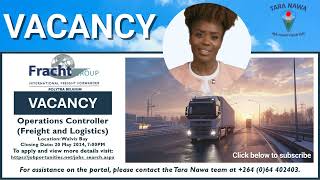 🚢🚚Vacancy Fracht Group Operations Controller Freight and Logistics Closing Date 20 May 2024 [upl. by Hild]