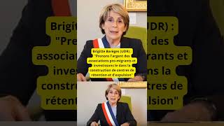 Brigitte Barèges UDR  quotPrenons largent des associations promigrants et investissons le dans la [upl. by Sathrum272]