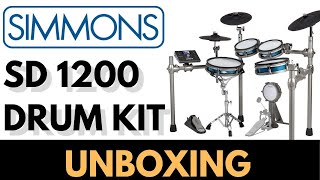 Simmons SD 1200 Electronic Drum Kit Unboxing First Look [upl. by Luapleahcim]