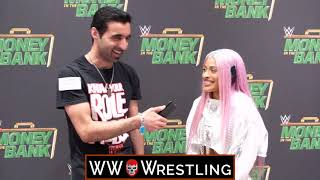 Zelina Vega 3W Interview  WWE Money In The Bank 2023 [upl. by Gruber849]