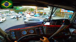 POV Driving INTERNATIONAL 9800i  6 cabovertruck [upl. by Anilorac]