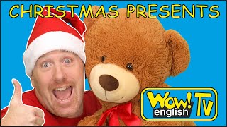 Opening Unboxing Christmas Surprise Presents  Toys for kids with Steve and Maggie  Wow English TV [upl. by Sher]