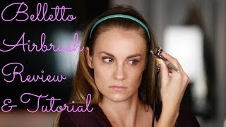 Belletto Airbrush Makeup ReviewTutorial for Beginners Outtake  Angela Lanter [upl. by Charteris]