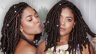 Crochet Faux Locs Tutorial  Goddess Locs [upl. by Ennovyahs]