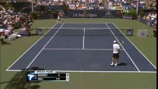 Los Angeles Final  Sam Querrey vs Carsten Ball First set [upl. by Felicie491]