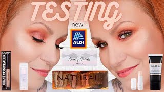 TESTING NEW ALDI LACURA DUPE MAKEUP JULY 2020  BUT DO THEY LIVE UP TO THE HYPE [upl. by Hescock]