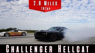 2016 Dodge Challenger SRT Hellcat Top Speed Test [upl. by Syah380]