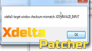 Xdelta3 target window checksum mismatch xd3 invalid input Error on xdelta Patcher [upl. by Esille304]