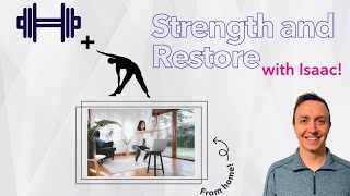 Core amp Restore  1015am CT 1120 Live Class w Isaac  Core Strength and Full Body Stretch [upl. by Anasus15]