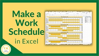 Employee Work Schedule Tracker  Tutorial Microsoft Excel [upl. by Hervey651]