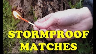 How to make stormproof matches [upl. by Aieki]