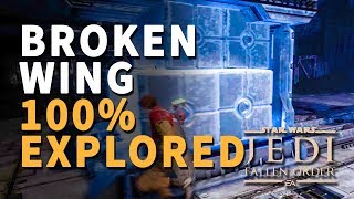 Broken Wing 100 Explored Star Wars Jedi Fallen Order [upl. by Mehelhteb]