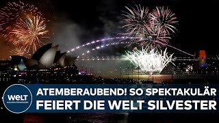 SILVESTER 2022 Atemberaubend New York London Paris Sydney  So spektakulär feiert die Welt [upl. by Newby239]