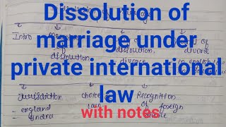 Dissolution of marriage under private international law [upl. by Leirua421]