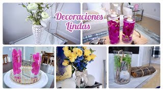 DECORACIONES CON JARRONES DE CRISTAL ELEGANTES  FLORES Y VELAS FLOTANTES 💐 ARREGLOS LINDOS [upl. by Veradia78]