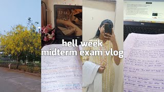 Midterm exam study vlog CrammingSleep deprived All nighter [upl. by Covell379]