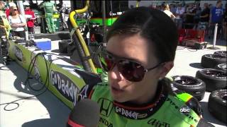 Danica Patrick Interview About Dan Wheldons Fatal Crash [upl. by Nich]