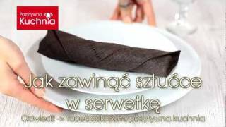 Jak zawinąć sztućce w serwetkę 🍴  Dorota Kamińska [upl. by Otsenre]