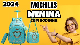 Top 5 Mochilas de Rodinha para Menina  Uma mais linda do que a outra [upl. by Collimore]