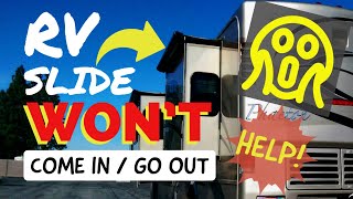 RV Slide Doesnt Come In Or Go Out It Can Be An Easy Fix You Can Do It [upl. by Gaspard]