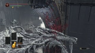 Dark Souls 3  Ancient Wyvern Boss Fight Kill W 1 Hit Dragon Head Stone [upl. by Arekat]