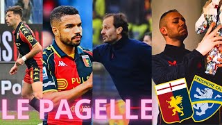 Genoa  Frosinone 11 PAGELLE PASQUALI NON CI RESTA CHE VASQUEZ GILA IL POST E PEGGIO DEL PRE [upl. by Walliw]