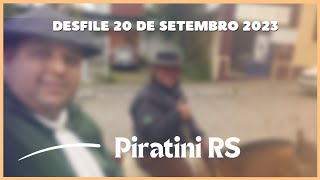 Desfile Farroupilha  20 de Setembro 2023 Piratini RS [upl. by Onirefes]