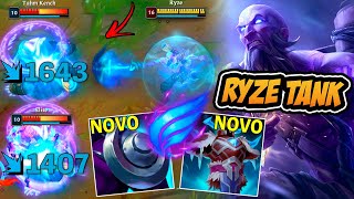 RYZE TANK COM OS NOVOS ITENS FICOU MUITO QUEBRADO   LEAGUE OF LEGENDS [upl. by Christye]