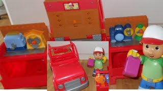 Fisher Price Handy Mannys Transforming Tool Truck Transforms from truck to tool benchworkbench [upl. by Thorin]