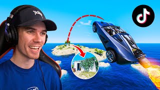 I Tried VIRAL TikTok STUNTS In GTA 5 [upl. by Collis]